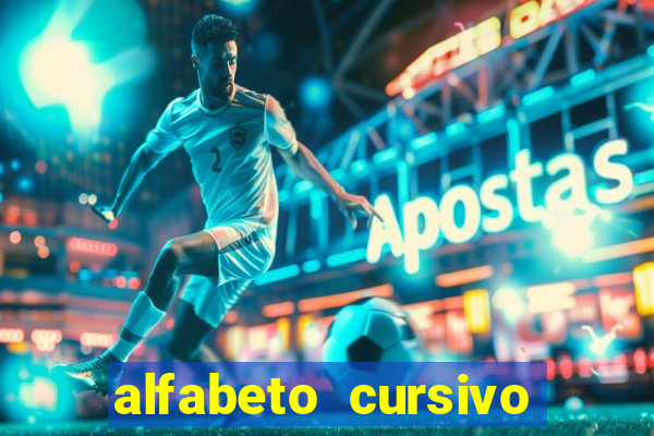 alfabeto cursivo para treinar caligrafia